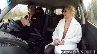 FakeDrivingSchool Polish pussy gets slammed